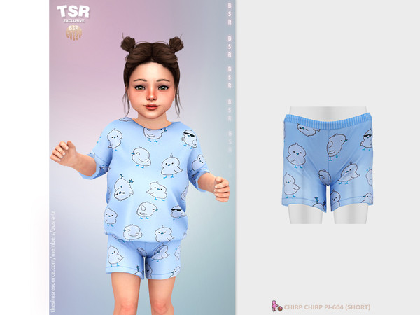 Sims 4 — ToddlerF - CHIRP CHIRP PJ-604 (SHORT) BD1541 by busra-tr — 10 colors Toddler