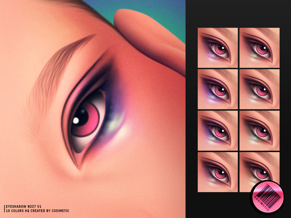 Sims 4 — MM Eyeshadow N337 V1 by cosimetic — - Female