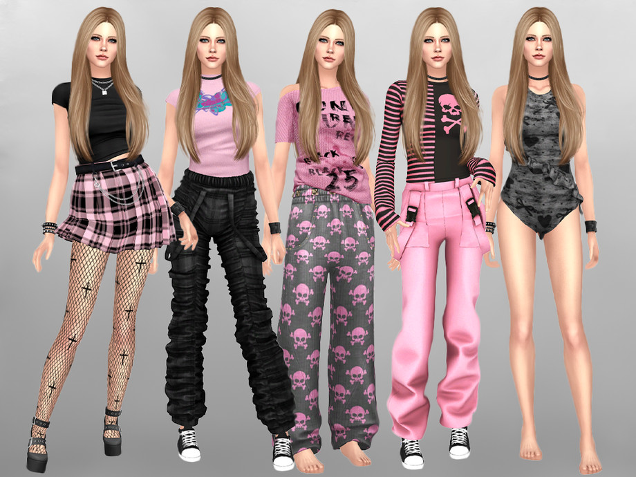 The Sims Resource | PUNK REBELS - Sim inspired by Avril Lavigne