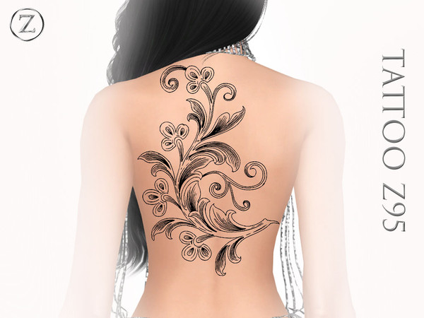 Sims 4 — TATTOO Z95 by ZENX — Base Game