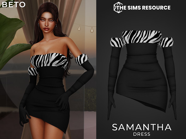 Sims 4 — Samantha (Dress) by Beto_ae0 — Flirty and elegant dress, Enjoy it