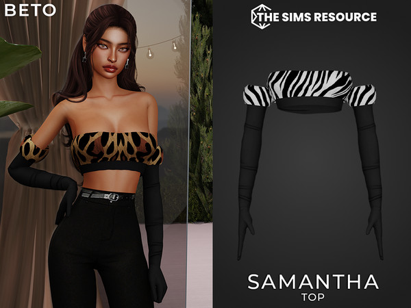 Sims 4 — Samantha (Top) by Beto_ae0 — Flirty and elegant blouse, Enjoy it