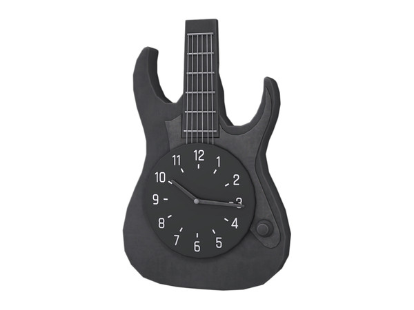 Sims 4 — Comiko Punk Rebel Bedroom Wall Clock by Comiko — Punk Rebel Bedroom Set is base game compatible and consist of 9