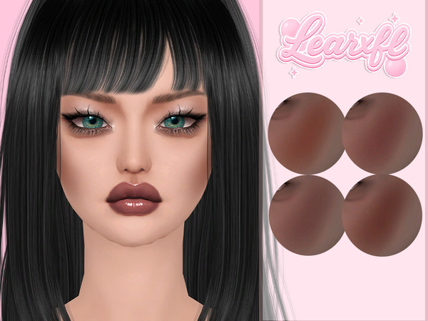 Sims 4 — [Learxfl] Vivienne Contour by Learxfl — Blush, 8 swatches , HQ and BGC . Standalone item with thumbnail.