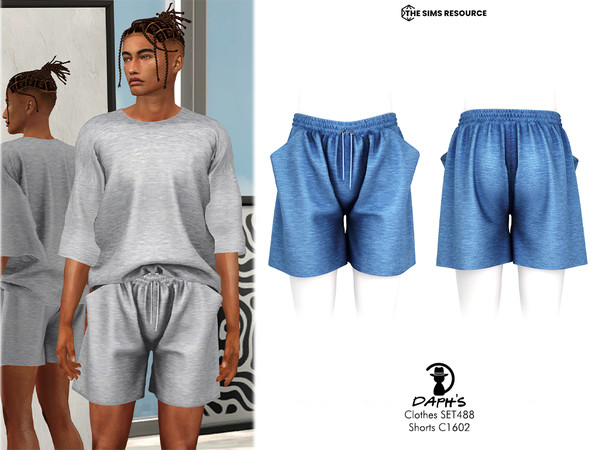 Sims 4 — Clothes SET488 - Shorts C1602 by Daph's — 8 Swatches