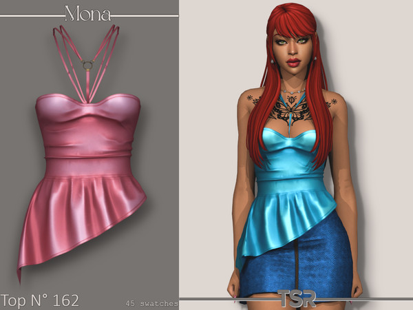 Sims 4 — Top_162 by Mona — -New mesh-