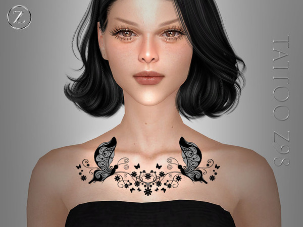 Sims 4 — TATTOO Z98 by ZENX — Base Game