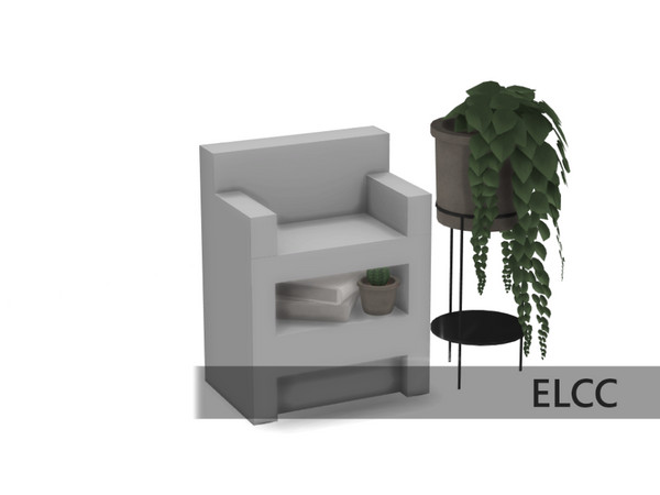 Sims 4 — The Quiet Corner Desk Chair by ELCC — The Quiet Corner A library set that has modern & vintage looking