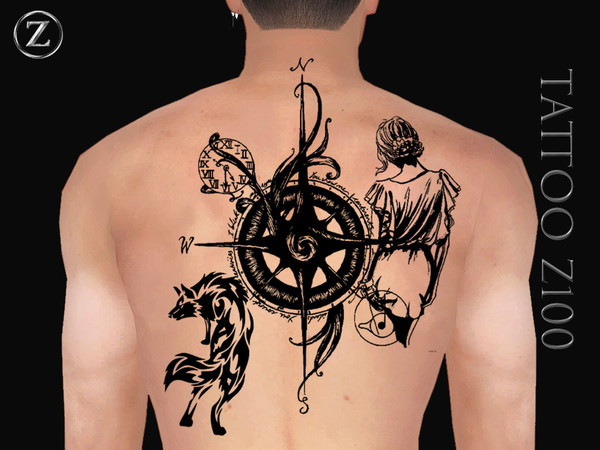 Sims 4 — TATTOO Z100 by ZENX — Base Game