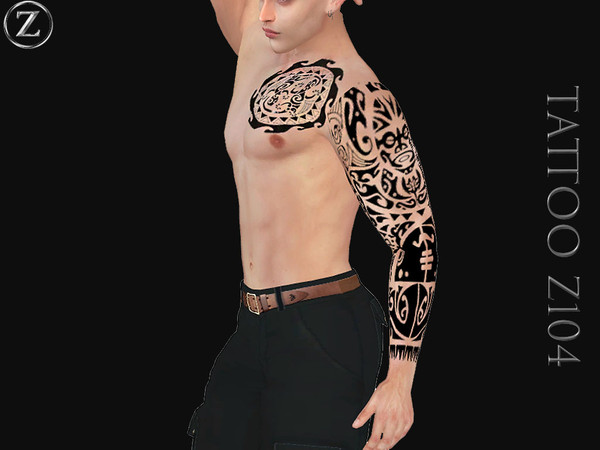 Sims 4 — TATTOO Z104 by ZENX — Base Game
