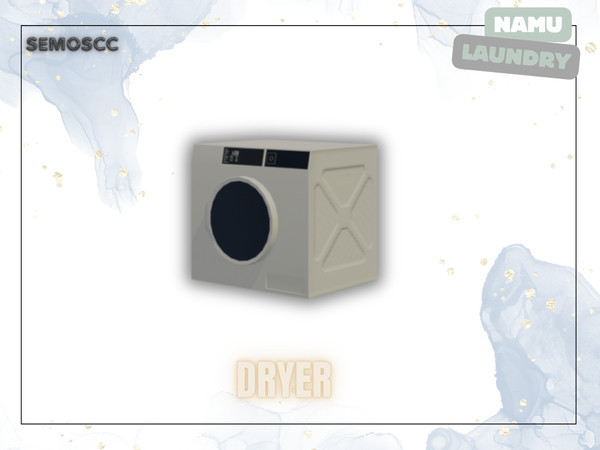 Sims 4 — [SCC] Namu Dryer by semoscc — A Laundry set with 2 color swatches so make your laundry room chic :)
