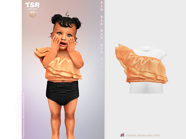 Sims 4 — InfantF - TWISTIE BIKINI -609 (TOP) BD1550 by busra-tr — 10 colors Infant