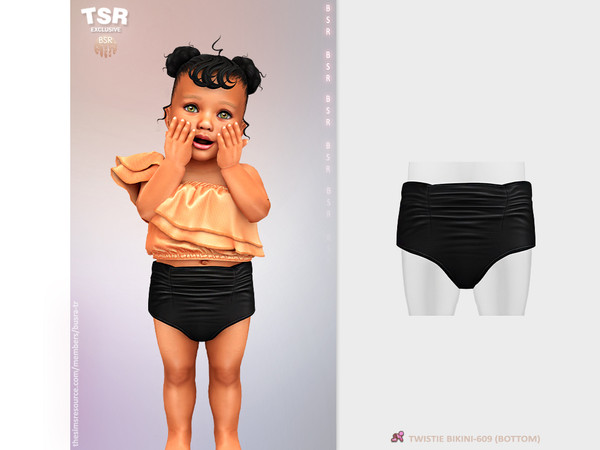 Sims 4 — InfantF - TWISTIE BIKINI-609 (BOTTOM) BD1551 by busra-tr — 10 colors Infant