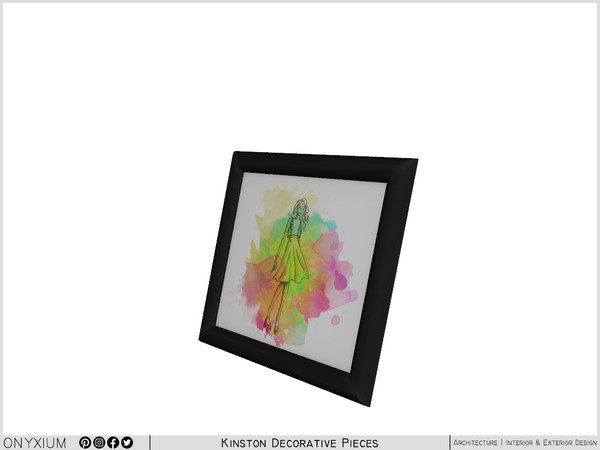 Sims 4 — Kinston Painting Frame by Onyxium — Onyxium@TSR Design Workshop Decoration Collection - Belong To The 2025 Year
