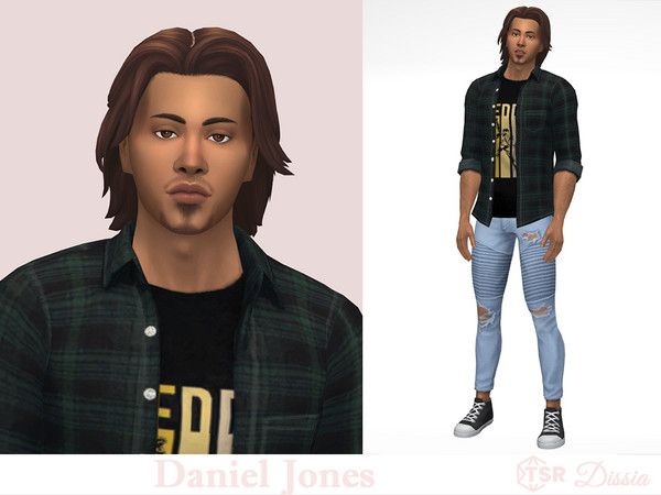 Sims 4 — Daniel Jones by Dissia — Daniel is Active, Bro and Noncommital with a Bodybuilder aspiration.
