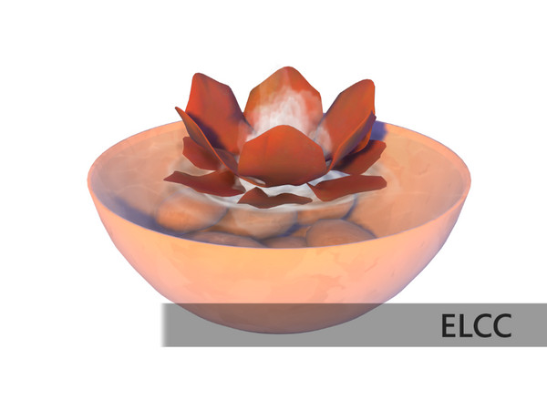 Sims 4 — Fairy Dust Bowl Fountain by ELCC — Fairy Dust All base game. The fountain bowl is animated and functional. (You