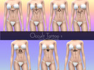 Sims 4 — Occult Tattoos - 2 by raebaekae — Each tattoo swatch is a different occult.