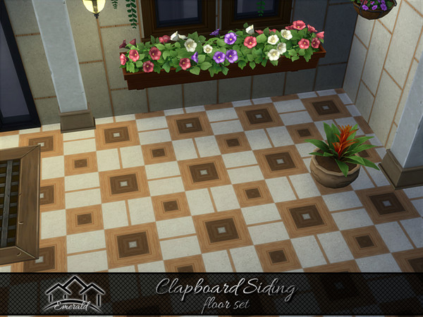Sims 4 — Clapboard Siding floor 2 by Emerald — Modern accent wall are perfectly eye catching in your exterior home.(floor
