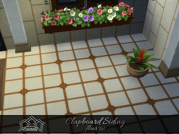 Sims 4 — Clapboard Siding floor 3 by Emerald — Modern accent wall are perfectly eye catching in your exterior home.(floor