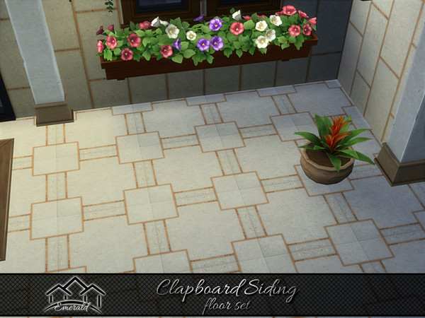 Sims 4 — Clapboard Siding floor 5 by Emerald — Modern accent wall are perfectly eye catching in your exterior home.(floor
