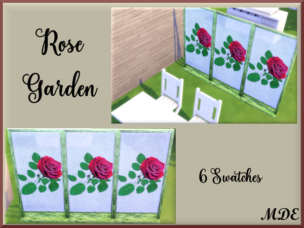 Sims 4 — MDE-Divider Set-Rose Garden by MDE — Another decoration for your home: Room Dividers. These dividers will be one