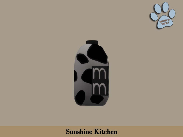 Sims 4 — Sunshine Kitchen - Bottle of Milk by siomisvault — Sunshine kitchen because it's always cool to have new stuff