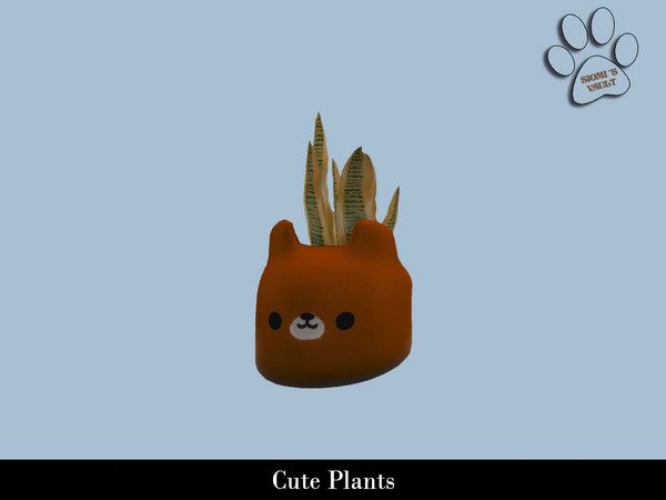 Sims 4 — Cute Plants - Bear Plant by siomisvault — I have to haha I needed cute plant pots so I made like many of them