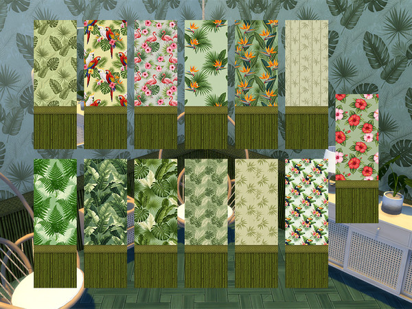 Sims 4 — Tranquil Tropics by Sinegosa by Sinegosa — Immerse yourself in serenity with the Tranquil Tropics wallpaper