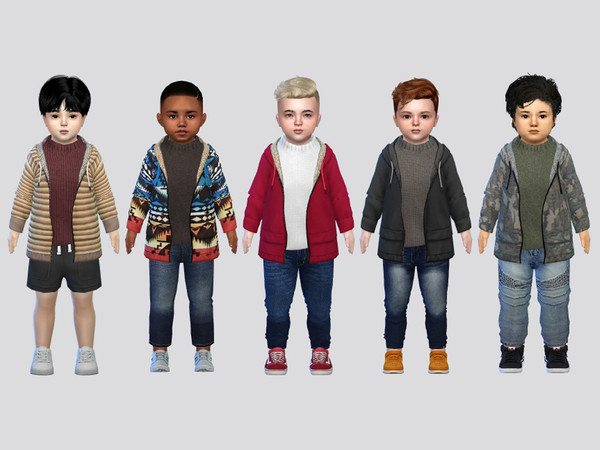 Sims 4 — Reed Jacket Toddler by McLayneSims — TSR EXCLUSIVE