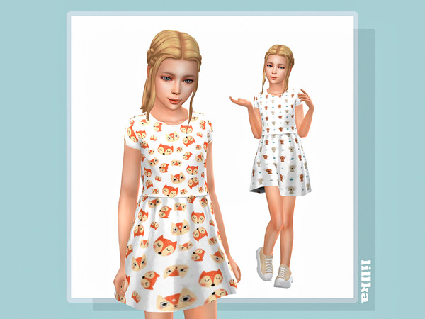 Sims 4 — Nuria Dress by lillka — 6 swatches