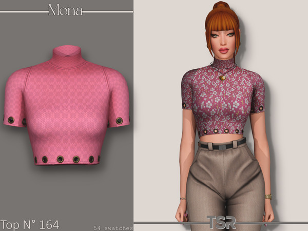 Sims 4 — Top_164 by Mona — -New mesh-