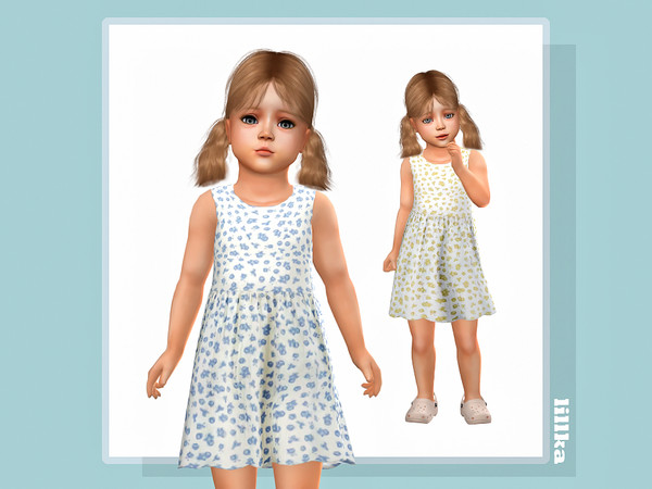 Sims 4 — Daya Dress by lillka — 6 swatches