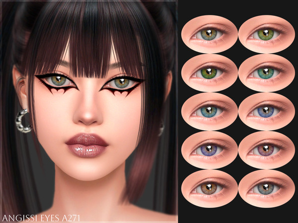 Sims 4 — EYES A271 by ANGISSI — PREVIEWS MADE USING HQ MOD Facepaint category