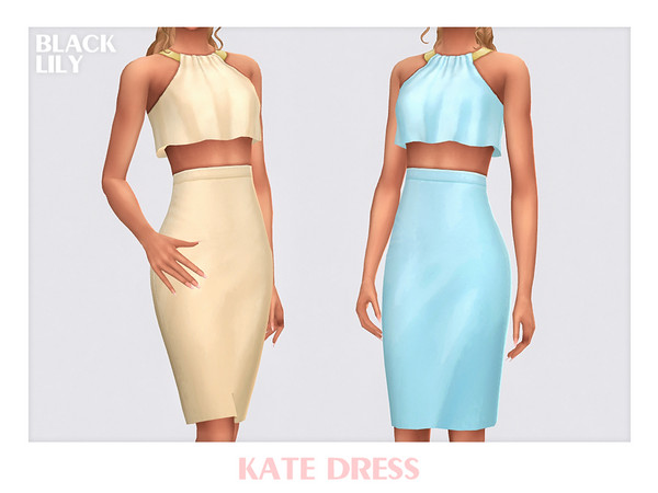 Sims 4 — Kate Dress by Black_Lily — YA, A, Teen