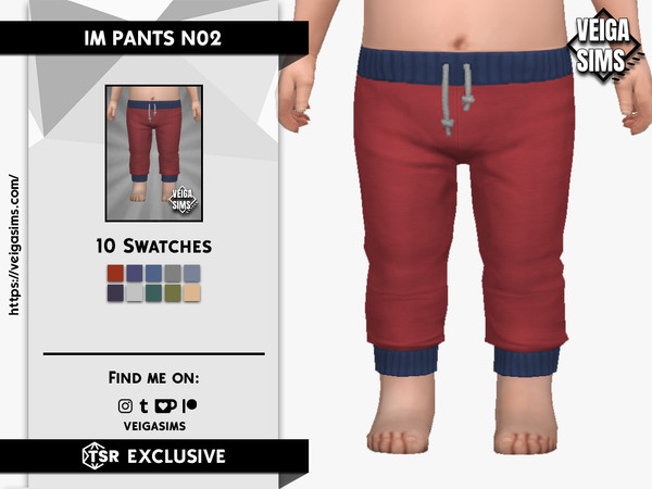 Sims 4 — IM PANTS N02 by David_Mtv2 — New mesh;