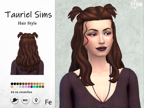 Sims 4 — Fe-Hairstyle by taurielsims — All lods