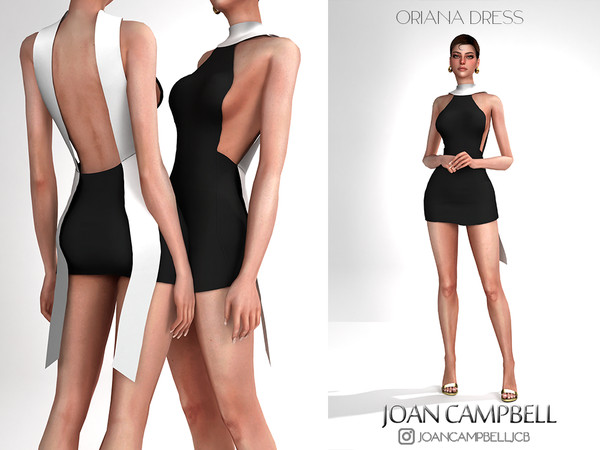 Sims 4 — ORIANA DRESS by Joan_Campbell_Beauty_ — 4 swatches Custom thumbnail Original mesh