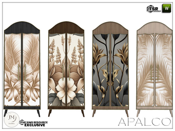 Sims 4 — Jomsims Apalco bedroom dresser1 by jomsims — Bring luminous elegance into your Sims' home with the Apalco