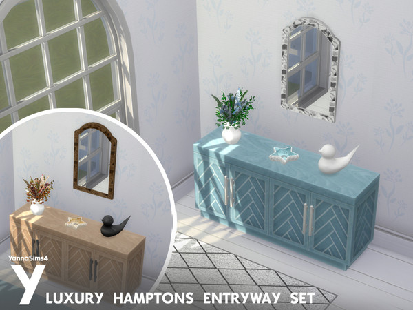 Sims 4 — YannaSims4 Luxury Hamptons Entryway Set Rug by YannaSims4CC — Hi! This CC set is part of a series inspired by