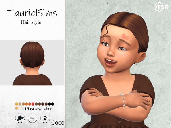 Sims 4 — Coco-Hairstyle by taurielsims — All lods