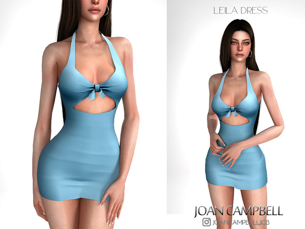 Sims 4 — LEILA DRESS by Joan_Campbell_Beauty_ — 13 swatches Custom thumbnail Original mesh