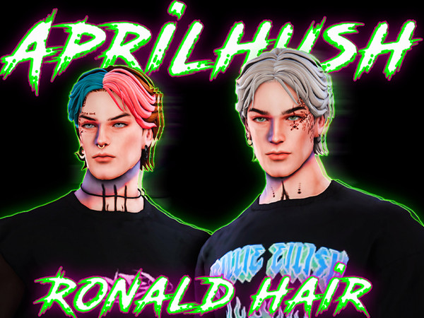 Sims 4 — [aprilhush] Ronald hair V1 by aprilhush — New mesh For male only