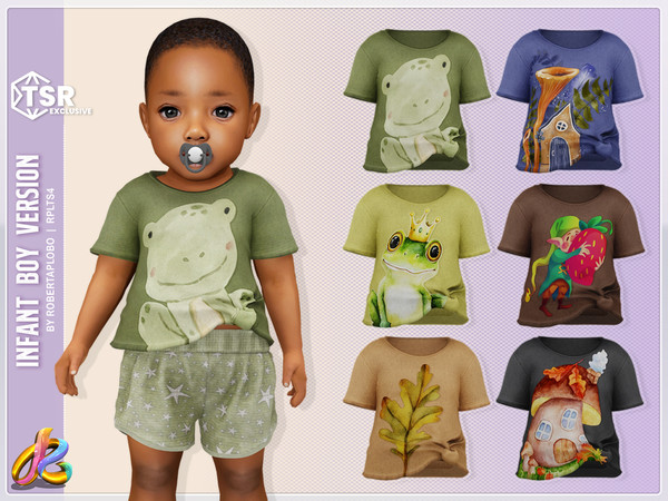 Sims 4 — Boy Top 314 - Infant by RobertaPLobo — Top 314 - Infant boy version - TS4