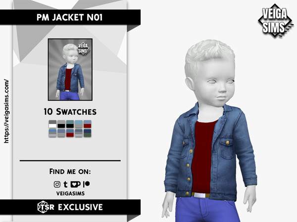 Sims 4 — PM JACKET N01 by David_Mtv2 — New mesh;