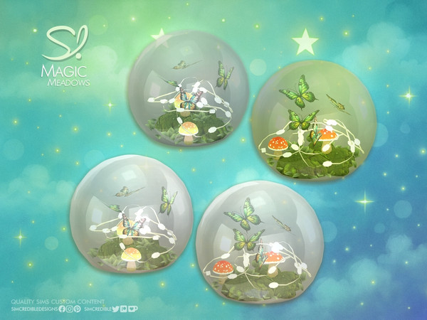 Sims 4 — Magic Meadows Lamps in Globe by SIMcredible! — This lovely toddler nursery is designed to spark the imagination
