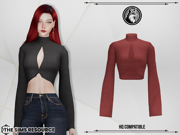 Sims 4 — Serena Top by ForLima — 6 Colors