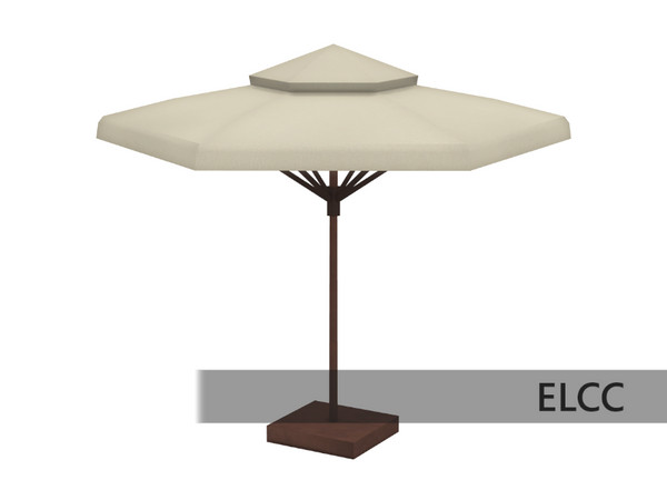 Sims 4 — Chateau Poolside Umbrella by ELCC — Chateau Poolside Pool trim requires Courtyard Oasis Kit. Rest of the items