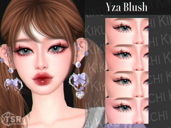 Sims 4 — Yza Blush by Kikuruacchi — - It is suitable for Female and Male. ( Teen to Elder ) - 4 swatches - HQ Compatible