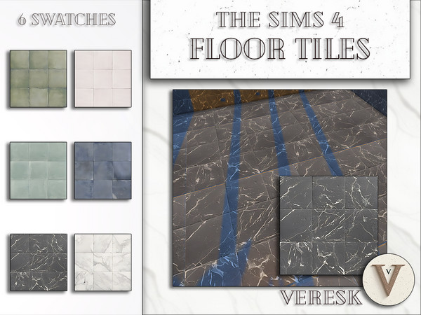 Sims 4 — [Veresk] Marble wall tile Divorces.package by Veresk_Veresk — Marble wall tiles for use in The Sims 4, for walls