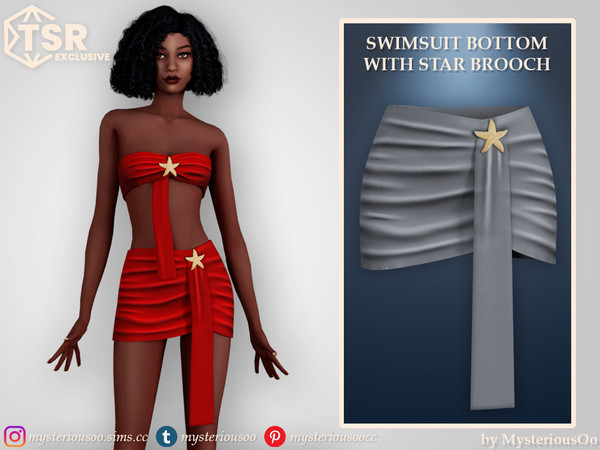 Sims 4 — Swimsuit bottom with star brooch by MysteriousOo — Swimsuit bottom with star brooch in 6 colors